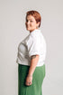 Camiseta Básica Agroecológica - Fit Cropped - Arroz Branco